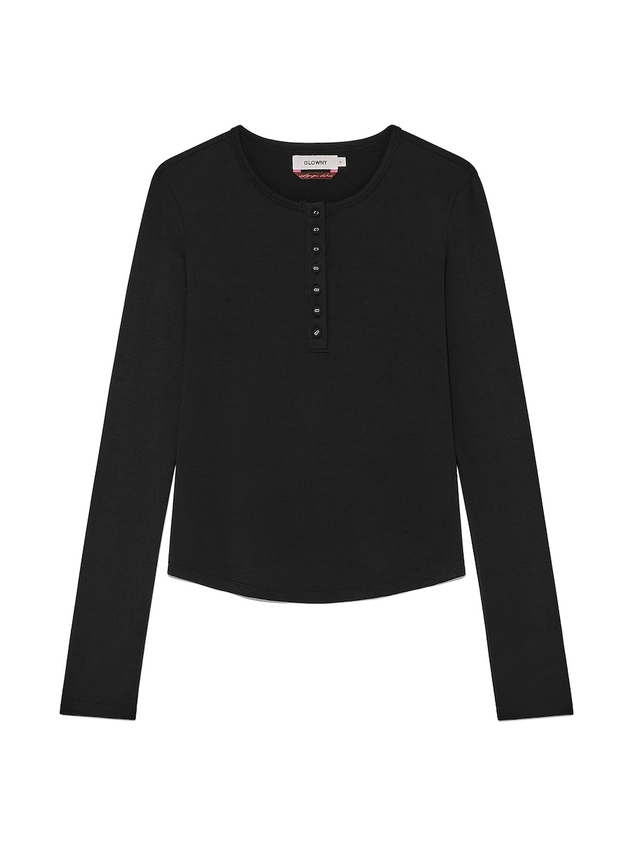 ◆GLOWNY◆ G MODAL LONG SLEEVE BLACK GC24WTLS003BK MUSINSA | GLOWNY PURE MODAL LONG SLEEVE (BLACK)