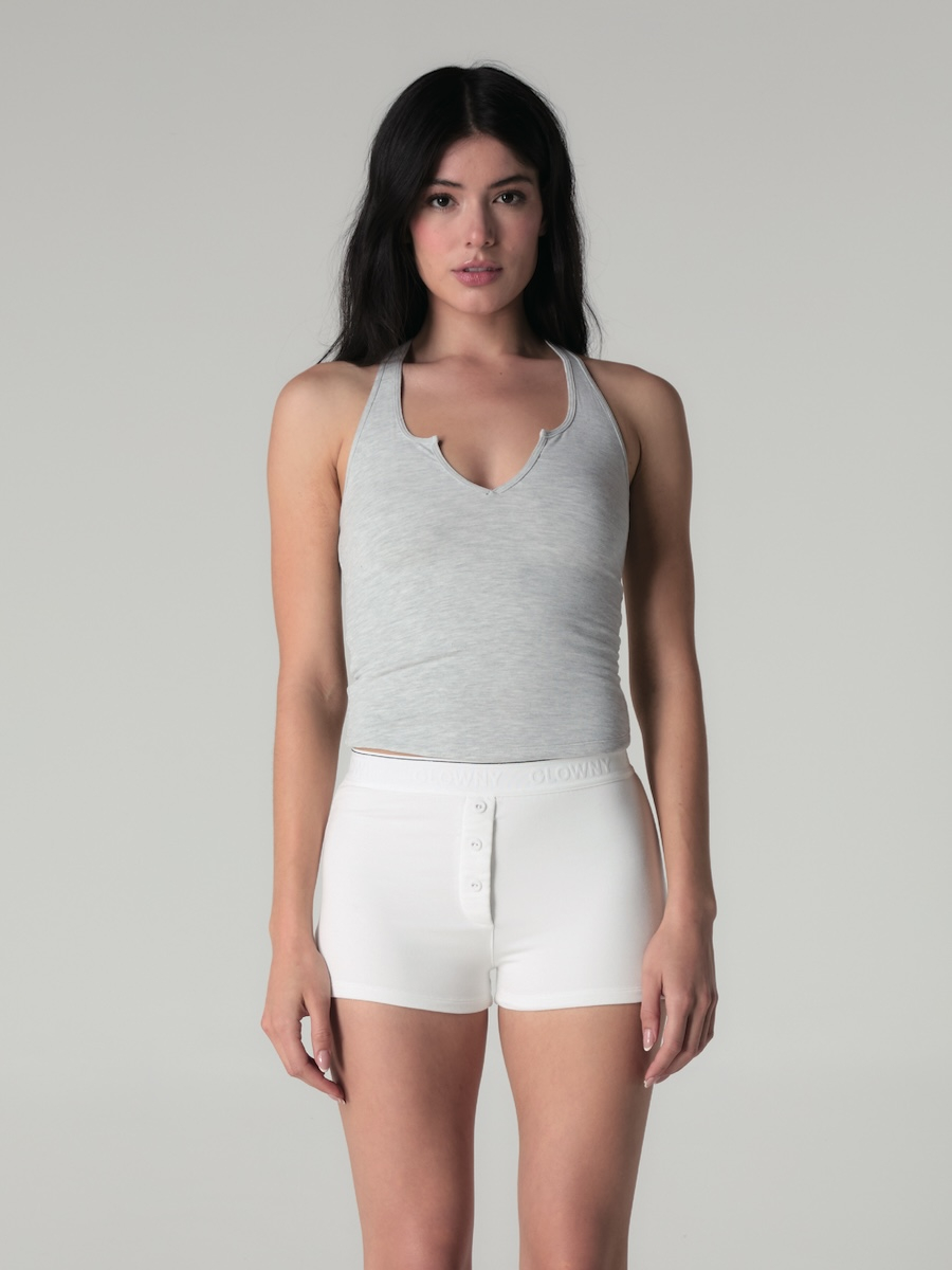 【GLOWNY】韓国人気/新作 ★ PURE MODAL SLIT TANK ★4COLOR MUSINSA | GLOWNY PURE MODAL SLIT TANK (BLACK)