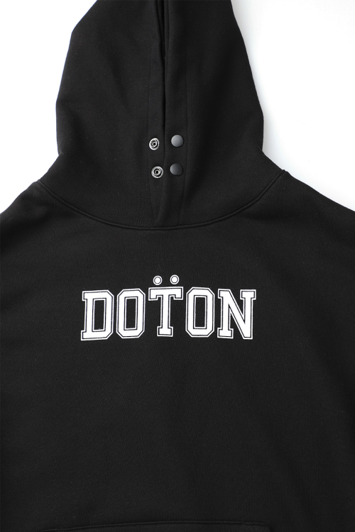 Худи на кнопках с лаконичным лого (Black)