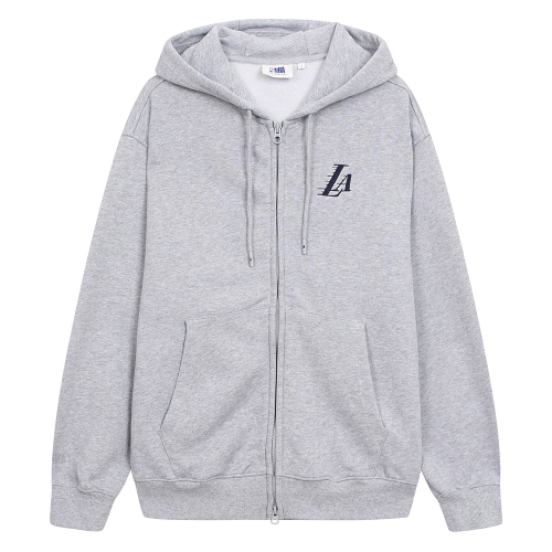 Худи LAL с принтом на спине (N251TJ030P) Melange Gray
