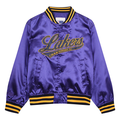 Сатиновый бомбер с надписью Team (N251JP111P) Purple