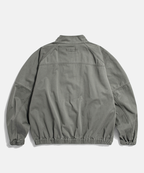 Washed Track Jacket Grey
