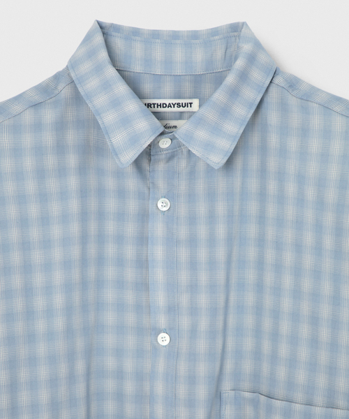 BIG CHECK SHIRT (BLUE)