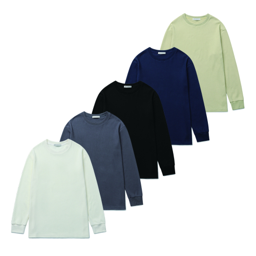 [2PACK] Вафельный лонгслив loose fit (5Color)