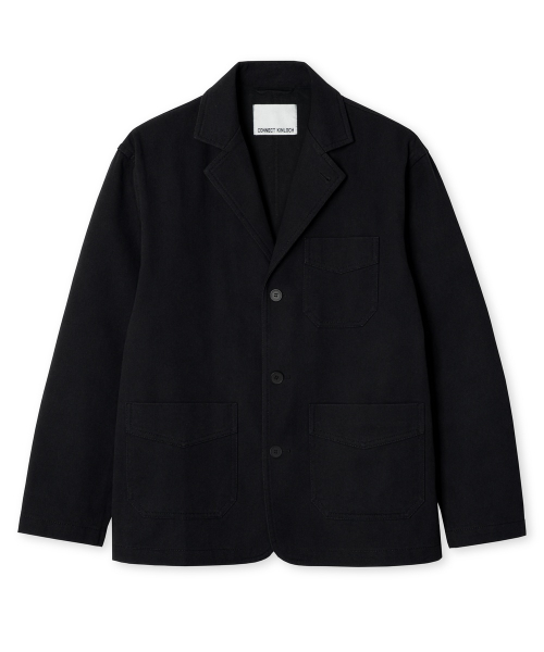 [SET] Свободный костюм из вареного хлопка [Black]