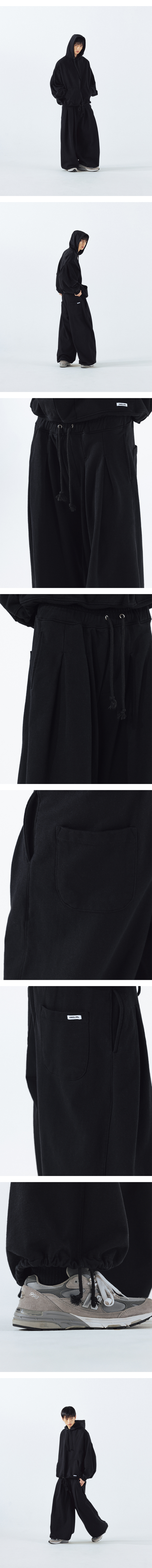 【ANGLAN】25SS★ [AG] Double Valley Tuck Sweat Pants ANGLAN (アングラン) - [AG]ダブルバレータックスウェットパンツ