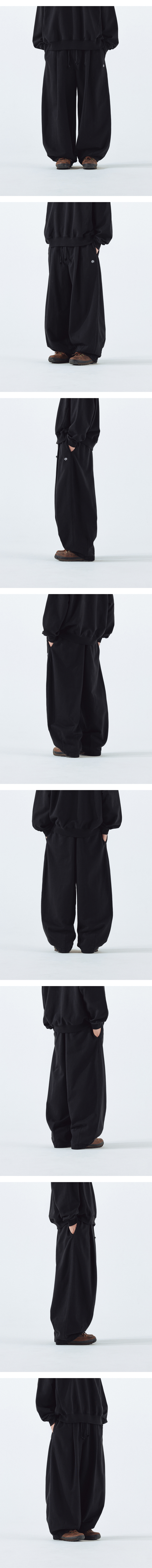 【ANGLAN】25SS★ [AG] Steady Symbol Sweat Balloon Pants MUSINSA | ANGLAN Steady Symbol Sweat Balloon Pants - Black