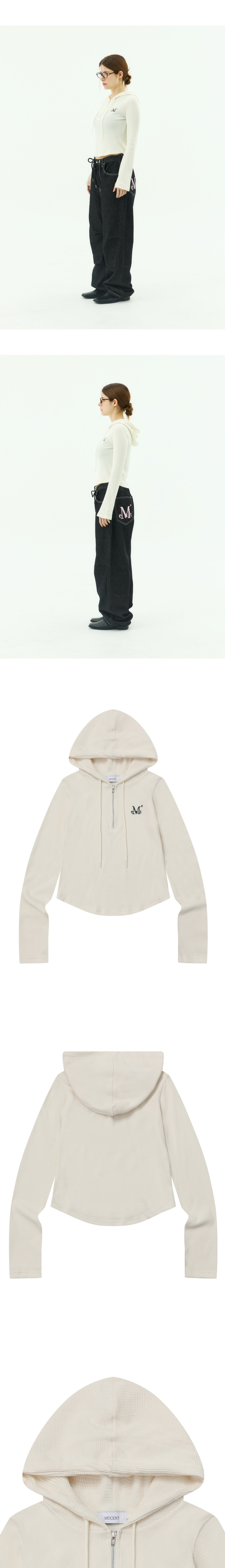 Tシャツ・カットソー MUCENT LEVEN WAFFLE KNIT HALF ZIP UP 2colors MUSINSA | MUCENT Leven Waffle Knit Half Zip-Up (2 Colors)