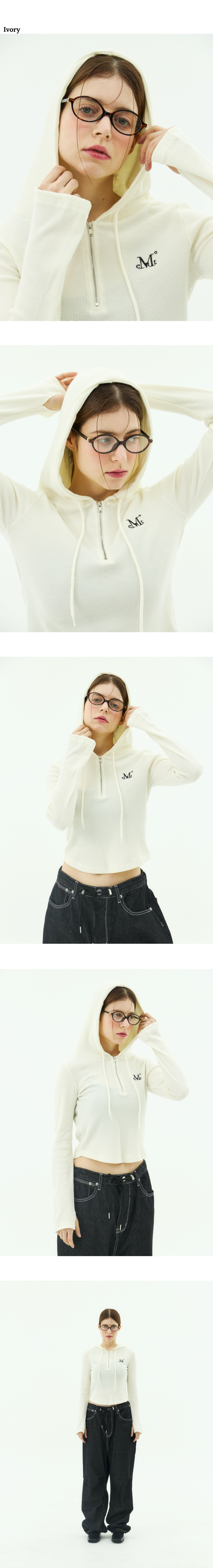 Tシャツ・カットソー MUCENT LEVEN WAFFLE KNIT HALF ZIP UP 2colors MUSINSA | MUCENT Leven Waffle Knit Half Zip-Up (2 Colors)