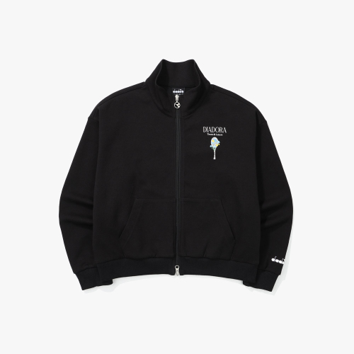 Женская куртка на молнии Blooming BLACK