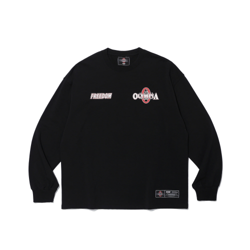 Лонгслив Olympia с маленьким логотипом (Black)