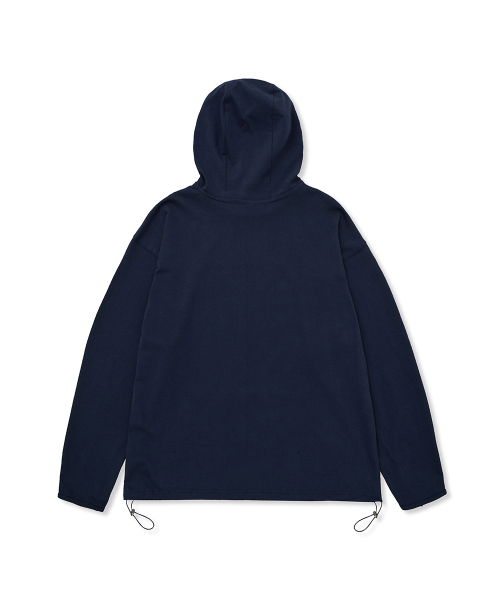 Лонгслив с двойным капюшоном [Navy]