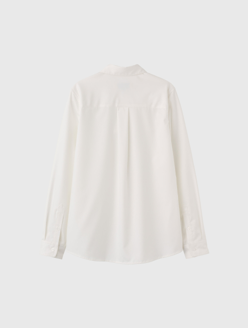 woman wrinkle free rivet shirts [white]