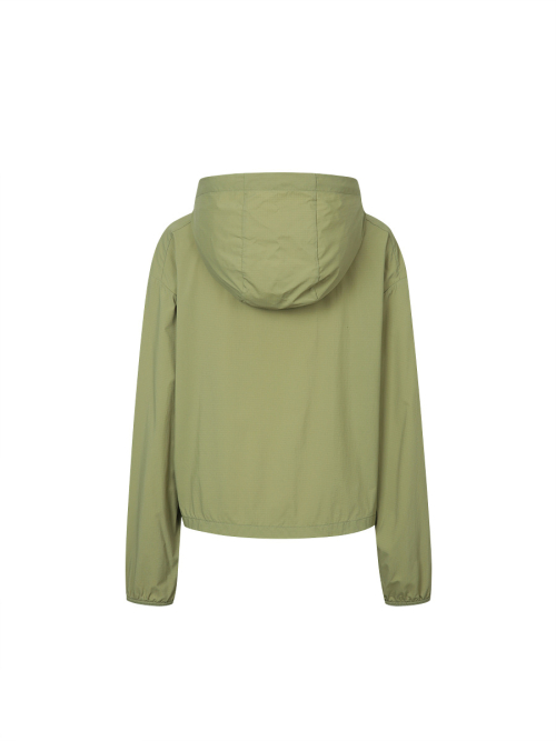 Женский кроп-анорак ветровка Freshvent (OLIVE)