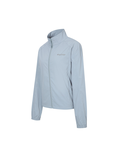 Женская легкая куртка semi-overfit (L. SKY BLUE)