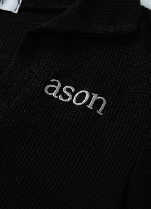 IVY COLLAR LONG SLEEVE / BLACK
