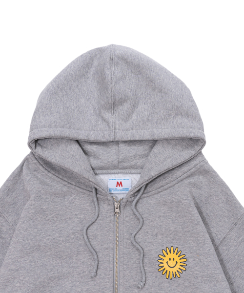 Худи на молнии Peace Again (Sports Gray)