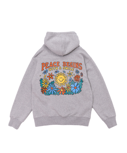 Худи на молнии Peace Again (Sports Gray)