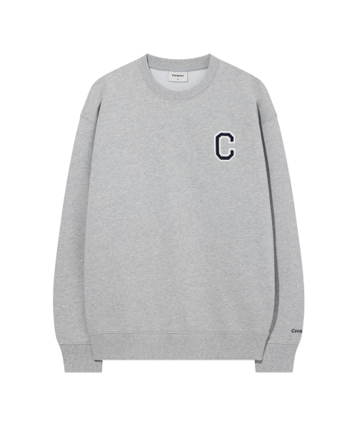 C Logo Sweatshirt Melange Gray thumbnail 2