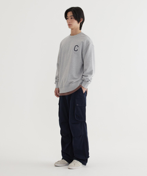 C Logo Sweatshirt Melange Gray thumbnail 5