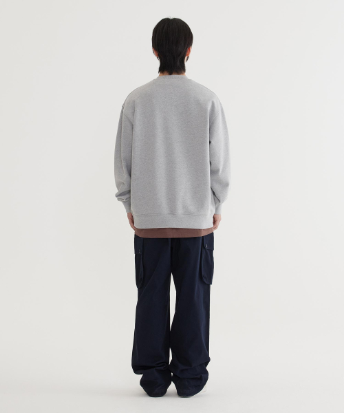 C Logo Sweatshirt Melange Gray thumbnail 6