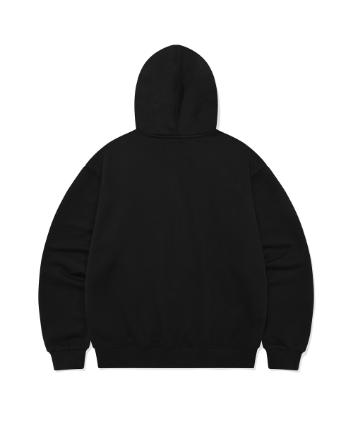 Худи на молнии с арочным лого Black