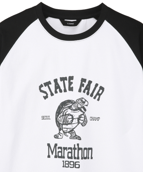 Лонгслив реглан Marathon White IETS5E005WT