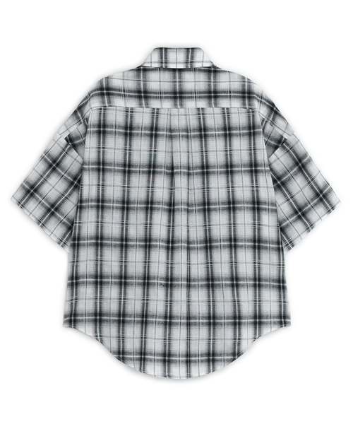 Рубашка в клетку с заклепками (White)