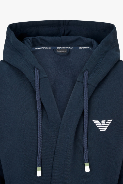 Мужской халат с капюшоном EMPORIO ARMANI UNDERWEAR Marine 0814341002