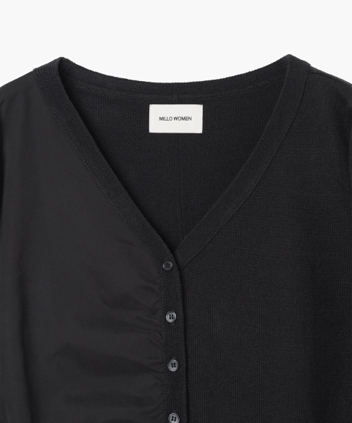 Кардиган со сборками [Black]