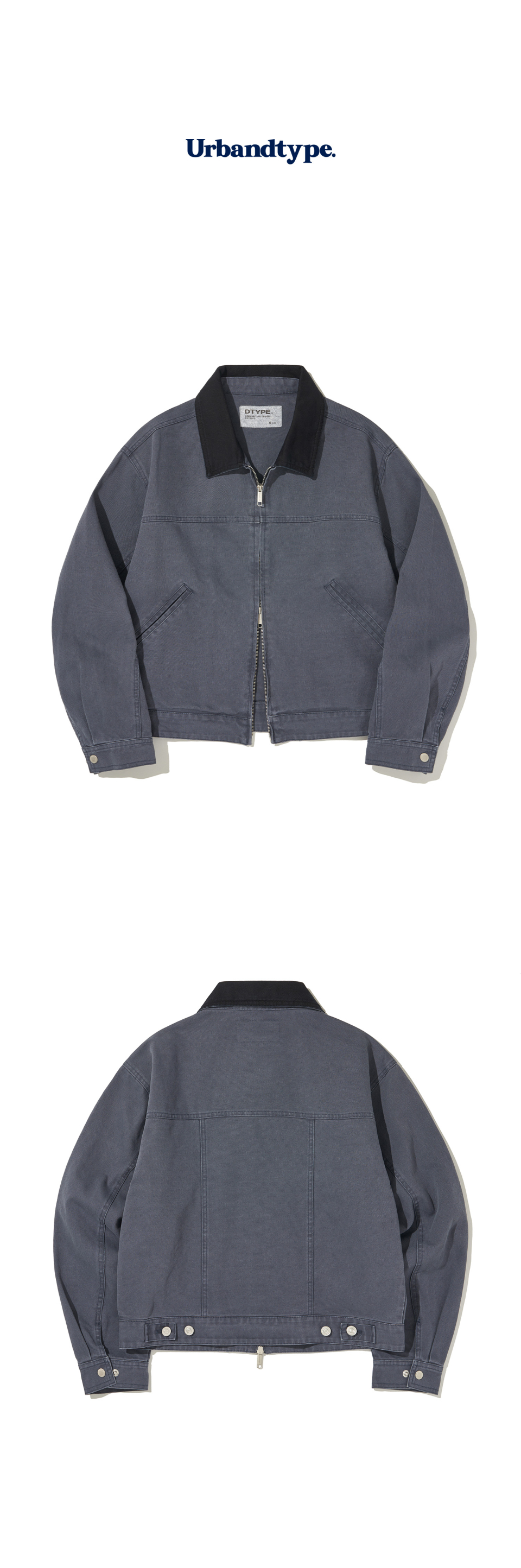 ★ Urbandtype.★ Vintage Washed Cotton Crop Jacket Navy UBE MUSINSA | URBANDTYPE Vintage Washed Cotton Crop Jacket_Navy