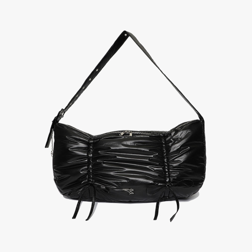 Блестящая сумка кросс-боди BLACK