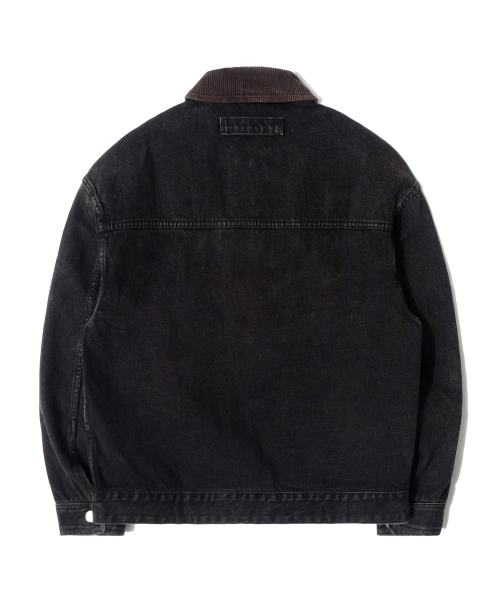RG Denim Placket Trucker Jacket (Black)