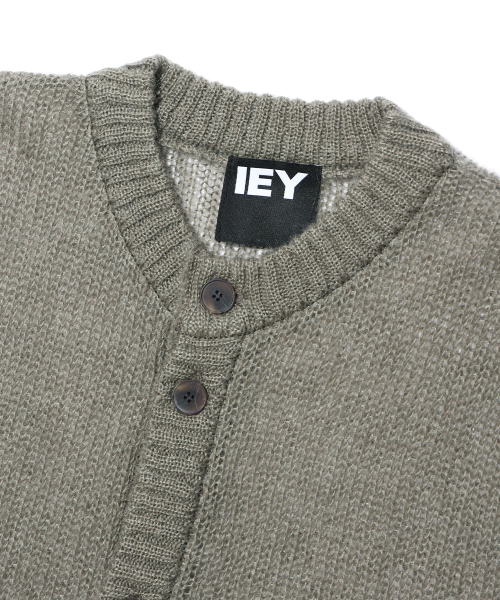WEB DOUBLE-RIB CARDIGAN Khaki