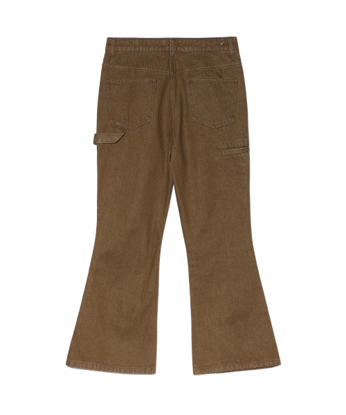 MAC FLARE DENIM PANTS Brown