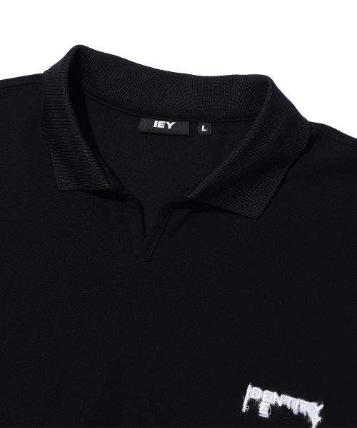 OPEN LOGO POLO Black