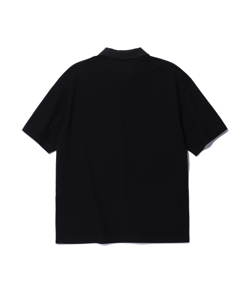 OPEN LOGO POLO Black