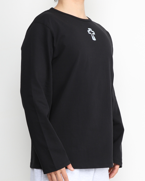 Лонгслив с крестом (Black)