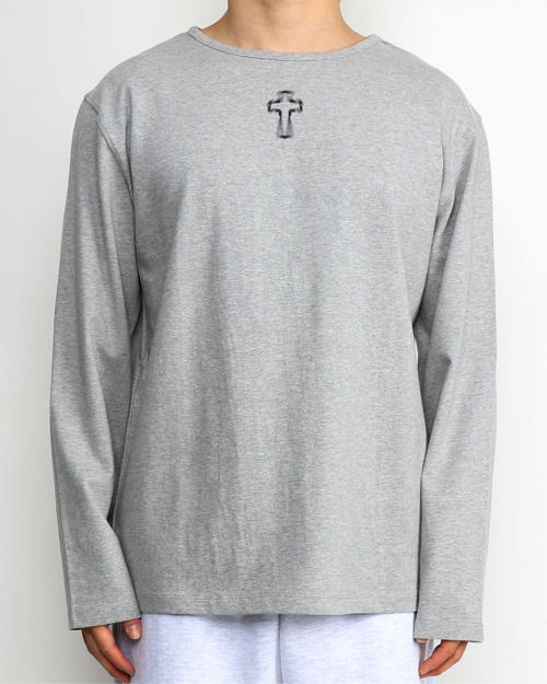 Лонгслив с крестом (Grey)