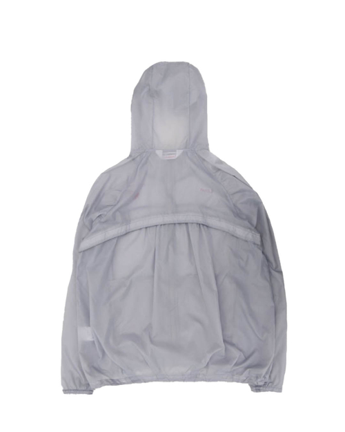 LOVE SEE-THROUGH WINDBREAKER (LIGHT GREY)