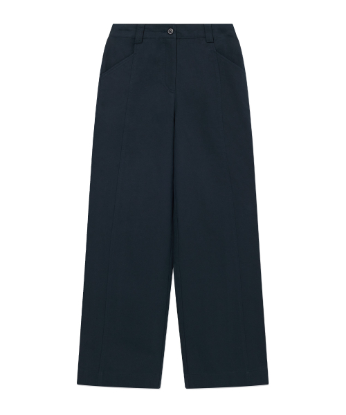 Женские прямые хлопковые брюки Navy