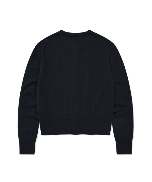 Женский базовый кардиган с лого Cooper_Navy