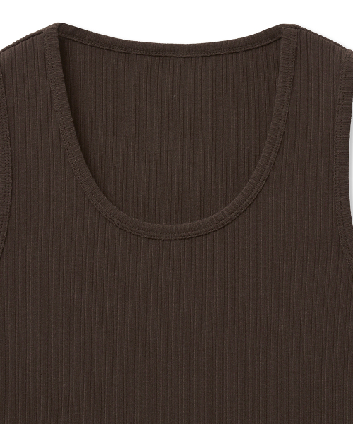 Майка в рубчик (Brown)