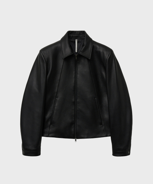Кожаная куртка из козы Goatskin Shrunken (Black)
