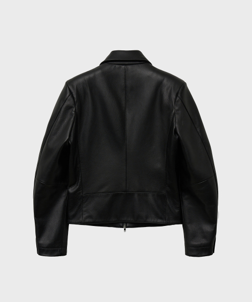 Кожаная куртка из козы Goatskin Shrunken (Black)
