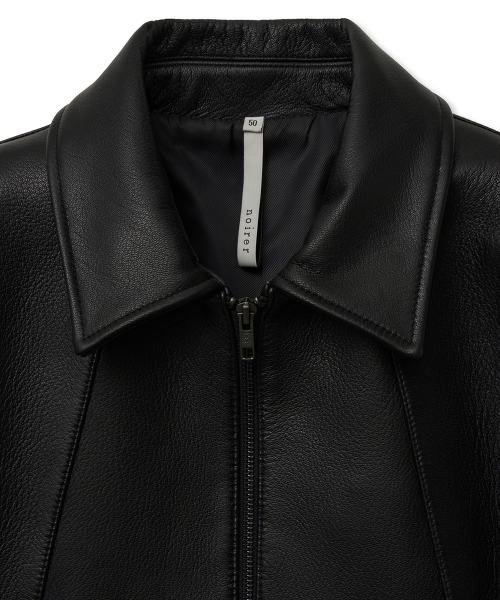 Кожаная куртка из козы Goatskin Shrunken (Black)