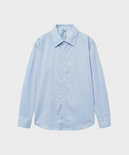 JACQUARD STRIPE SHIRT (BLUE)