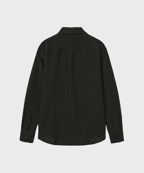SHEER BURNOUT SHIRT (BLACK)