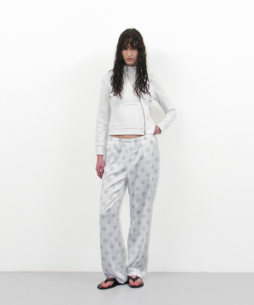 Асимметричная трековая зипка Cutoff 93_Off White