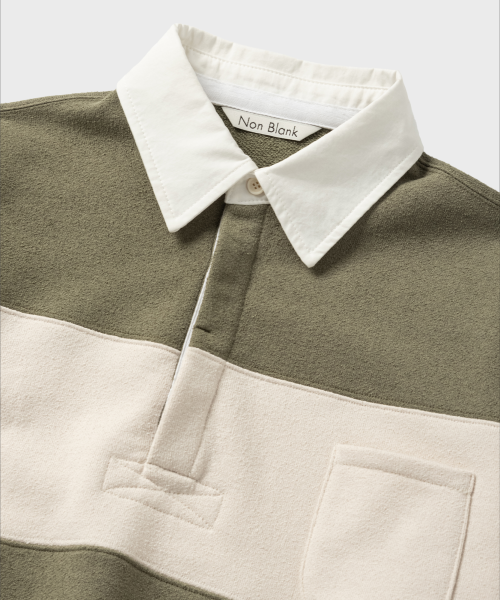 Буклированная футболка регби (Khaki)